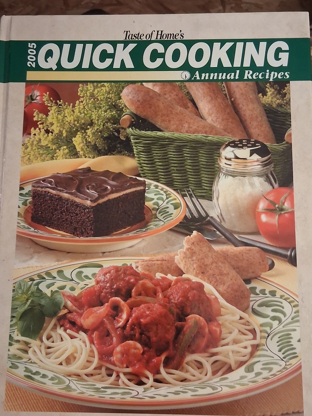 Taste of Home Quick Cooking Annual Recipes - Green and White Cover